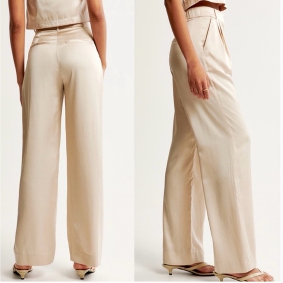 A&F SLOANE Satin Trouser 28S - Picture 2 of 4